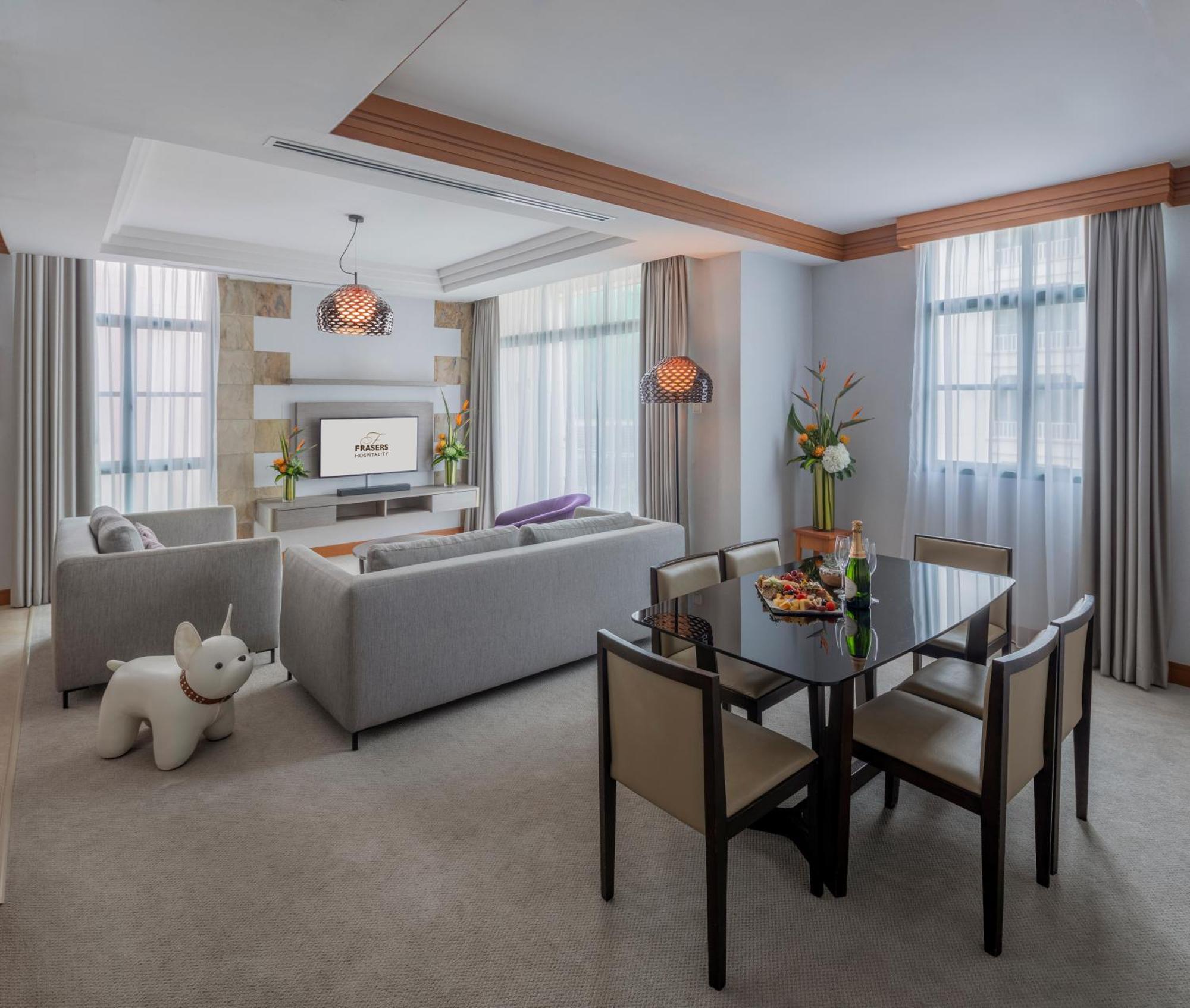 Fraser Place Robertson Walk Singapur Exterior foto Living room of a suite